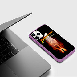 Чехол iPhone 11 Pro матовый Indiana Jones and the Great Circle, цвет: 3D-фиолетовый — фото 2