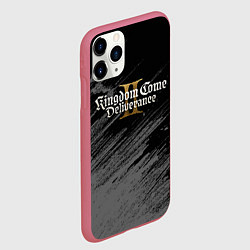 Чехол iPhone 11 Pro матовый Kingdom come 2 - монохромный, цвет: 3D-малиновый — фото 2