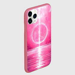 Чехол iPhone 11 Pro матовый Голден Стэйт Уорриорз в розовом, цвет: 3D-малиновый — фото 2