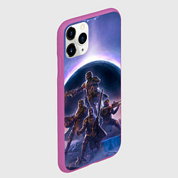 Чехол iPhone 11 Pro матовый Предзнаменования тирании Helldivers 2, цвет: 3D-фиолетовый — фото 2