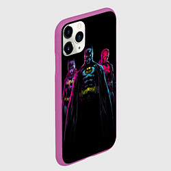 Чехол iPhone 11 Pro матовый Бэтмен и женщина кошка, цвет: 3D-фиолетовый — фото 2