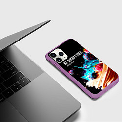 Чехол iPhone 11 Pro матовый Все дуреют с этого десерта, цвет: 3D-фиолетовый — фото 2