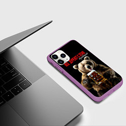 Чехол iPhone 11 Pro матовый Все дуреют с этих традиций, цвет: 3D-фиолетовый — фото 2