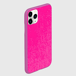 Чехол iPhone 11 Pro матовый Джинс с потертостями-розовый, цвет: 3D-фиолетовый — фото 2