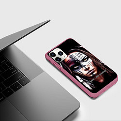 Чехол iPhone 11 Pro матовый Все дуреют с этой косметики, цвет: 3D-малиновый — фото 2