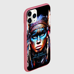 Чехол iPhone 11 Pro матовый Все дуреют с этой косметики, цвет: 3D-малиновый — фото 2