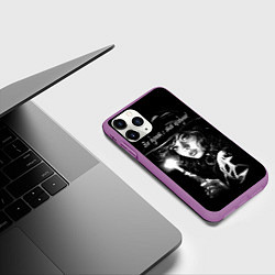 Чехол iPhone 11 Pro матовый Все дуреют с этой колдуньи, цвет: 3D-фиолетовый — фото 2