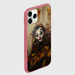 Чехол iPhone 11 Pro матовый Джокер - депрессивная осень, цвет: 3D-малиновый — фото 2