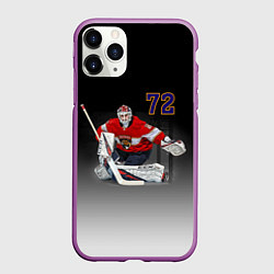 Чехол iPhone 11 Pro матовый Sergey Bobrovsky is goalkeeper of the Florida Pant, цвет: 3D-фиолетовый