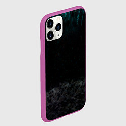 Чехол iPhone 11 Pro матовый Мрачный лес, цвет: 3D-фиолетовый — фото 2