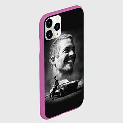 Чехол iPhone 11 Pro матовый Пол Уокер, цвет: 3D-фиолетовый — фото 2