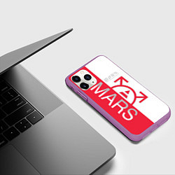 Чехол iPhone 11 Pro матовый 30 Seconds to Mars poster, цвет: 3D-фиолетовый — фото 2