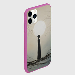 Чехол iPhone 11 Pro матовый Минималистичный сюрреализм, цвет: 3D-фиолетовый — фото 2
