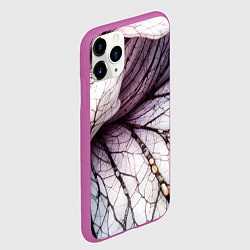 Чехол iPhone 11 Pro матовый Раскрытый цветок, цвет: 3D-фиолетовый — фото 2
