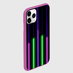 Чехол iPhone 11 Pro матовый Color Purple green pink, цвет: 3D-фиолетовый — фото 2