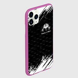 Чехол iPhone 11 Pro матовый Король и шут краски броня, цвет: 3D-фиолетовый — фото 2