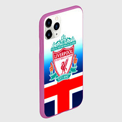 Чехол iPhone 11 Pro матовый Liverpool Англия, цвет: 3D-фиолетовый — фото 2