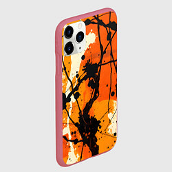 Чехол iPhone 11 Pro матовый Танец красок, цвет: 3D-малиновый — фото 2