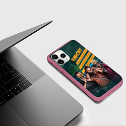 Чехол iPhone 11 Pro матовый Far Cry villains, цвет: 3D-малиновый — фото 2