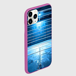 Чехол iPhone 11 Pro матовый Синий ринг, цвет: 3D-фиолетовый — фото 2