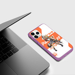 Чехол iPhone 11 Pro матовый Пульхра Феллини - ZZZ, цвет: 3D-фиолетовый — фото 2