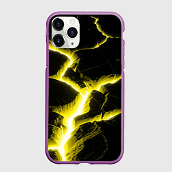 Чехол iPhone 11 Pro матовый The rift, цвет: 3D-фиолетовый