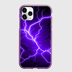 Чехол iPhone 11 Pro матовый Color purple black, цвет: 3D-фиолетовый