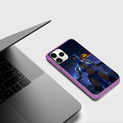 Чехол iPhone 11 Pro матовый Kitana Fantasy, цвет: 3D-фиолетовый — фото 2