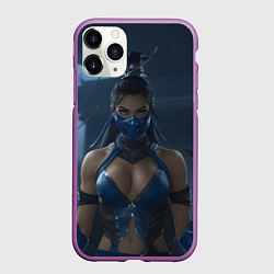 Чехол iPhone 11 Pro матовый Kitana Mortal Kombat, цвет: 3D-фиолетовый