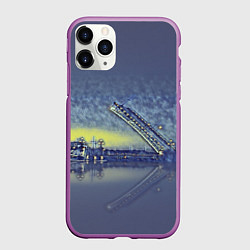 Чехол iPhone 11 Pro матовый Разводной мост
