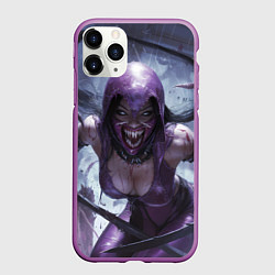 Чехол iPhone 11 Pro матовый Милина без маски, цвет: 3D-фиолетовый