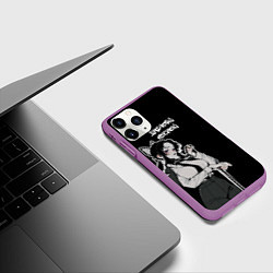 Чехол iPhone 11 Pro матовый Деловая Шинобу - Клинок рассекающий демонов, цвет: 3D-фиолетовый — фото 2