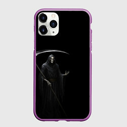 Чехол iPhone 11 Pro матовый Memento mortis, цвет: 3D-фиолетовый