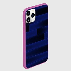 Чехол iPhone 11 Pro матовый Color blue square, цвет: 3D-фиолетовый — фото 2