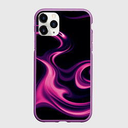 Чехол iPhone 11 Pro матовый Color pink smoke, цвет: 3D-фиолетовый