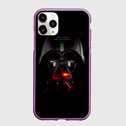Чехол iPhone 11 Pro матовый Кайло рен дело вейдера, цвет: 3D-фиолетовый