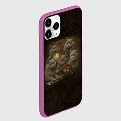 Чехол iPhone 11 Pro матовый Когда Наташа музыкант, цвет: 3D-фиолетовый — фото 2