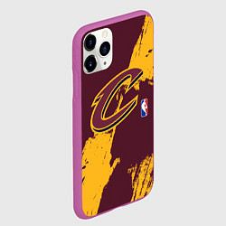 Чехол iPhone 11 Pro матовый Cleveland Cavaliers NBA team, цвет: 3D-фиолетовый — фото 2