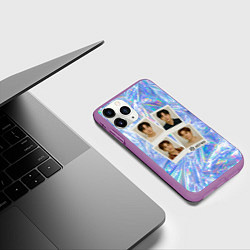 Чехол iPhone 11 Pro матовый Astro четыре фото, цвет: 3D-фиолетовый — фото 2