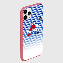 Чехол iPhone 11 Pro матовый Колорадо Эвеланш - геометрический градиент, цвет: 3D-малиновый — фото 2
