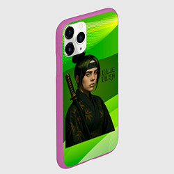 Чехол iPhone 11 Pro матовый Билли Айлиш в стиле ниндзи, цвет: 3D-фиолетовый — фото 2