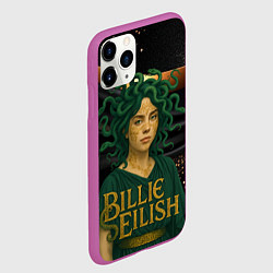 Чехол iPhone 11 Pro матовый Билли Айлиш в образе Гаргоны, цвет: 3D-фиолетовый — фото 2