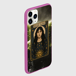 Чехол iPhone 11 Pro матовый Карта с Билли Айлиш, цвет: 3D-фиолетовый — фото 2