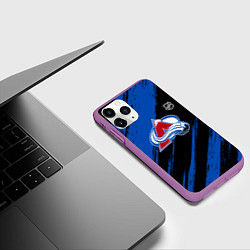 Чехол iPhone 11 Pro матовый Колорадо Эвеланш - синий и черный, цвет: 3D-фиолетовый — фото 2