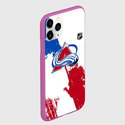 Чехол iPhone 11 Pro матовый Колорадо Эвеланш - брызги красок, цвет: 3D-фиолетовый — фото 2