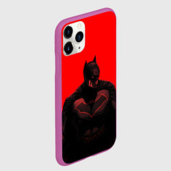 Чехол iPhone 11 Pro матовый Пугающий Бэтмен, цвет: 3D-фиолетовый — фото 2