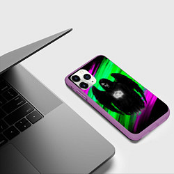 Чехол iPhone 11 Pro матовый Bones падший ангел, цвет: 3D-фиолетовый — фото 2