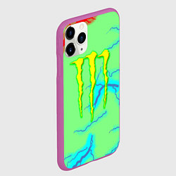 Чехол iPhone 11 Pro матовый Monster energy storm electrix, цвет: 3D-фиолетовый — фото 2