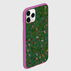 Чехол iPhone 11 Pro матовый Земли Крепости - Герои 3, цвет: 3D-фиолетовый — фото 2