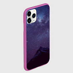 Чехол iPhone 11 Pro матовый Flawless Space, цвет: 3D-фиолетовый — фото 2